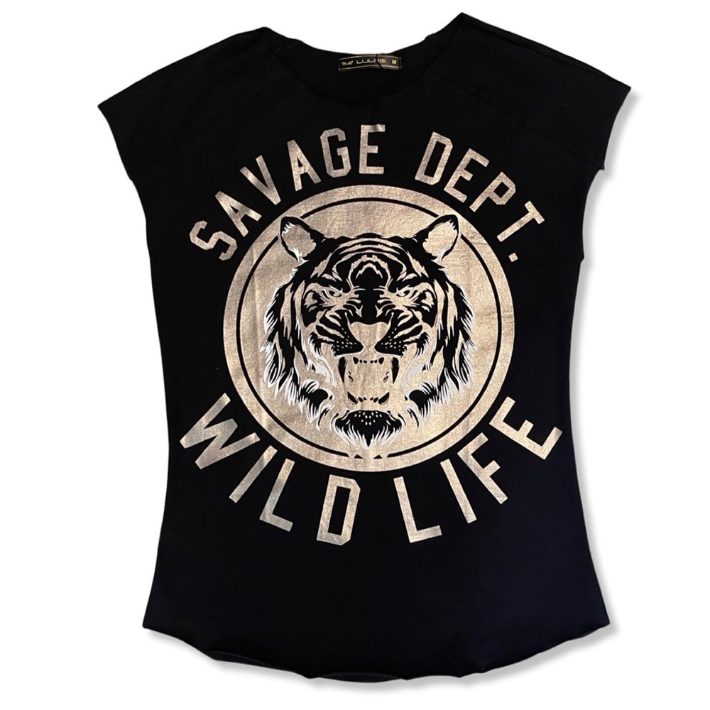 Printed Sleeveless T-Shirt